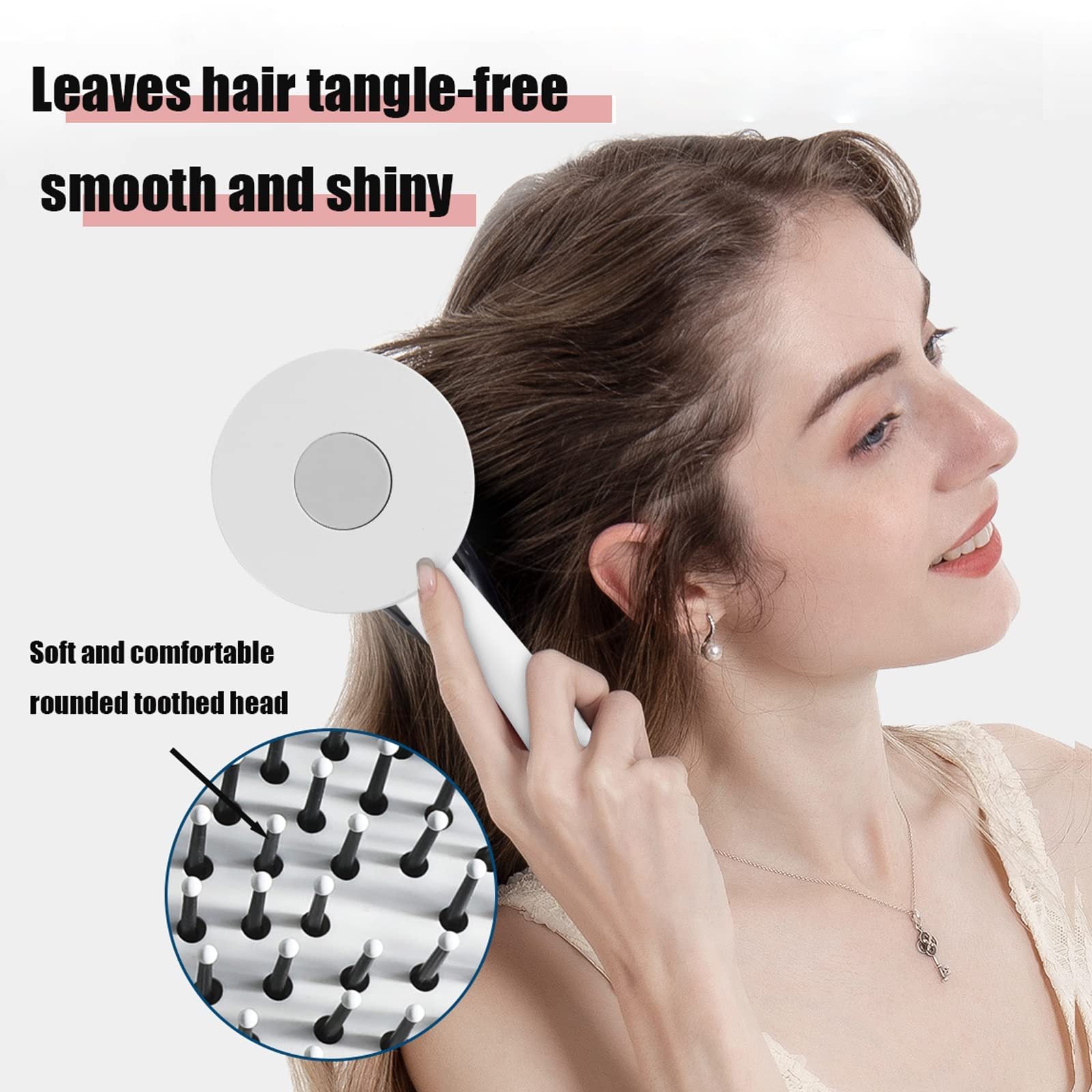 One-key Self-cleaning Hair Brush For Women Curly Hair Brush Anti-Static Airbag Massage Comb Airbag Massage Scalp Comb Professional Detangling One-key Self-cleaning One-key Self-cleaning Hair Brush For Women Curly Hair Brush Anti-Static Airbag Massage Comb Airbag Massage Scalp Comb Professional Detangling One-key Self-cleaning